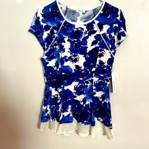 Weston Wear Blue Floral Women's Top